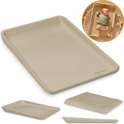 Lionelo Megs Σκληρή Αλλαξιέρα Μωρού Πλαστική 70x50cm Εκρού