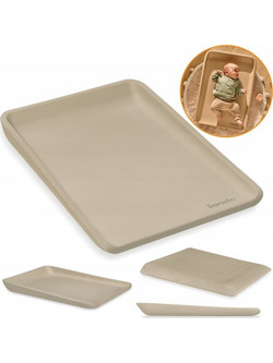 Lionelo Megs Σκληρή Αλλαξιέρα Μωρού Πλαστική 70x50cm Εκρού