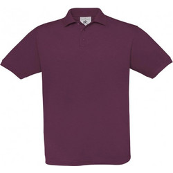 B&C Collection Ανδρική Μπλούζα Polo Κοντομάνικη Μπορντό PU409-370