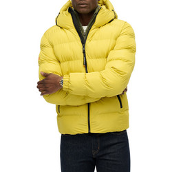 Superdry Hooded Sports Ανδρικό Μπουφάν Χειμωνιάτικο Puffer Κίτρινο M5011905A-M2E