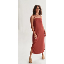 24colours Midi Καλοκαιρινό Καθημερινό Φόρεμα Rusted 21089A