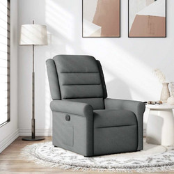 vidaXL Πολυθρόνα Relax με Υποπόδιο Ανακλινόμενη Ανθρακί 4015637