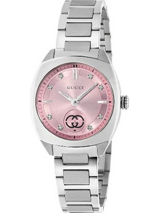 Gucci Γυναικείο Ρολόι Αυτόματο με Ασημί Μεταλλικό Μπρασελέ YA142511