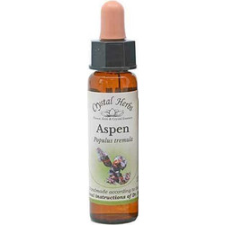Crystal Herbs Aspen Ανθοΐαμα σε Σταγόνες για Άγχος & Φόβο 10ml