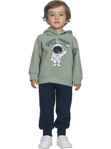 Joyce Space Παιδικό Σετ Φόρμας Πράσινο Mint Navy Μπλε 2562108