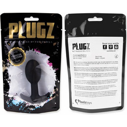 Feelztoys Plugz No 3 Πρωκτική Σφήνα 9cm Μαύρη