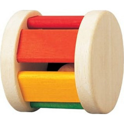 PlanToys Κύλινδρος Ξύλινη Κουδουνίστρα για 6+ Μηνών