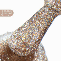 Alezori Brilliant Flash Effect 16 Glitter Ημιμόνιμο Βερνίκι Νυχιών 15ml