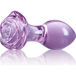 NS Novelties Crystal Rose Πρωκτική Σφήνα 9cm Μωβ
