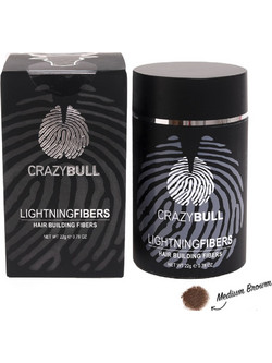 Crazy Bull Lightning Fibers Ανοιχτό Καφέ Κάλυψη Αραίωσης Μαλλιών 22gr