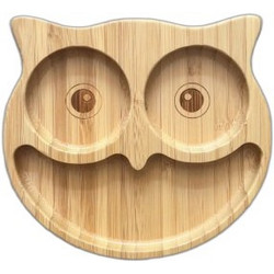 NokNok Εκπαιδευτικό Πιάτο Bamboo με Αντιολισθητική Βάση Owl