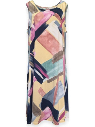 Billy's Fashion Midi Καλοκαιρινό Καθημερινό Φόρεμα Μεταξωτό Εκρού 23083