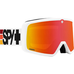 SPY Megalith Μάσκα Σκι & Snowboard Ενηλίκων Λευκή με Φακό Καθρέπτη Πορτοκαλί