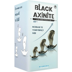 NMC Black Axinite 3 in 1 II Σετ Πρωκτικές Σφήνες Μαύρες 3τμχ