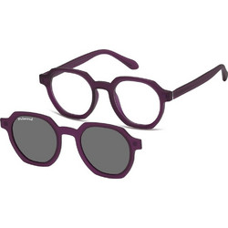 Sunoptic TRC30F Ανδρικός Σκελετός Γυαλιών Οράσεως με Clip-On Κοκάλινος Μαύρος
