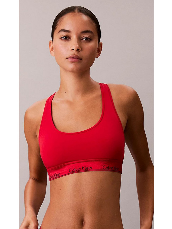 Calvin Klein Μπουστάκι χωρίς Μπανέλα Κόκκινο LV00QF8547-VMT