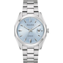 Bulova Surveyor Ανδρικό Ρολόι Αυτόματο με Ασημί Μεταλλικό Μπρασελέ 96B469