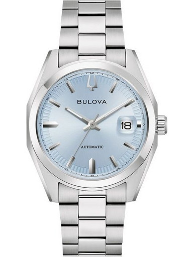 Bulova Surveyor Ανδρικό Ρολόι Αυτόματο με Ασημί Μεταλλικό Μπρασελέ 96B469