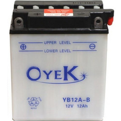 Oyek Μπαταρία Μοτοσυκλέτας YB12A-B 1Ah