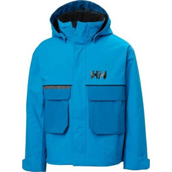 Helly Hansen Αθλητικό Παιδικό Μπουφάν Χειμωνιάτικο Softshell Αδιάβροχο Αντιανεμικό Γαλάζιο 41830-578