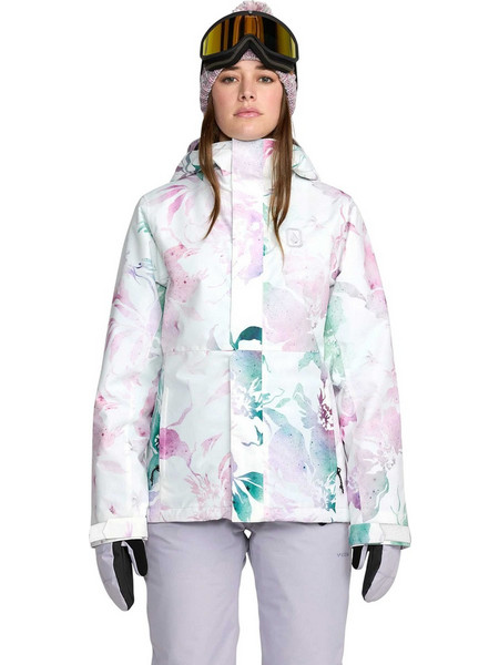 Volcom Bolt H0452609-WHT Γυναικείο Μπουφάν για Ski & Snowboard