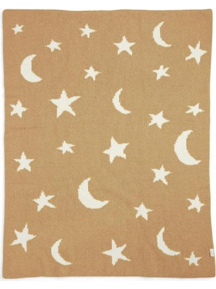 Mamas & Papas Moon/Star Κουβέρτα Αγκαλιάς Πλεκτή 70x90 Εκρού