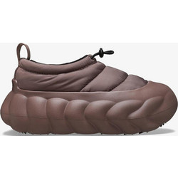Crocs Overpuff Shorty Ανδρικά Sneakers Chunky Μποτάκια Μαύρα Εκρού 210668-0LF