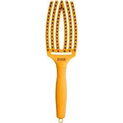Olivia Garden Fingerbrush Combo Medium On The Road Βούρτσα Μαλλιών για Ξεμπέρδεμα Κίτρινη