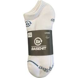 Basehit Ανδρικές Κάλτσες Κοντές Λευκές 5Pack 242.BU08.47