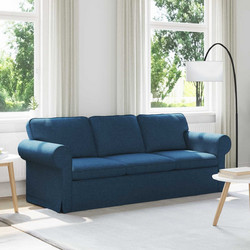 vidaXL Τριθέσιος Καναπές Μπλε 215x82x80cm 42024319
