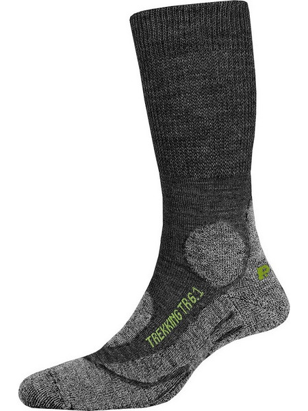 P.A.C 6.1 Trekking Merino Ανδρικές Κάλτσες Ψηλές με Σχέδια Ανθρακί 01-8041-0304-250