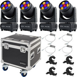 Ignition Entertainment Wotan 300 Φωτορυθμικό Προβολέας Beam LED DMX με Ρομποτική Κεφαλή RGB / Θερμό Λευκό Bundle