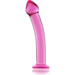 Lovetoy 7.5" Glass Romance Πρωκτική Σφήνα 18.5cm Ροζ