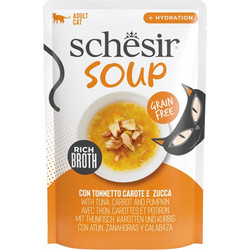 Schesir Soup Adult Grain Free with Tuna, Carrot & Pumpkin 40gr