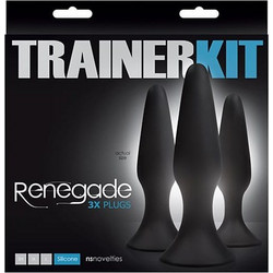 NS Novelties Renegade Sliders Σετ Πρωκτικές Σφήνες Μαύρες 3τμχ