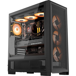 Darkflash Airnova Black Gaming Full Tower Κουτί Υπολογιστή RGB με Πλαϊνό Παράθυρο