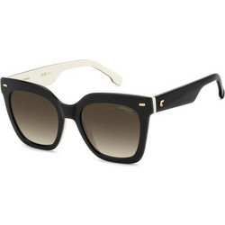 Carrera CA3086/S 80S/HA Γυναικεία Γυαλιά Ηλίου Πεταλούδα Κοκάλινα Άσπρο Μαύρο με Καφέ Φακό