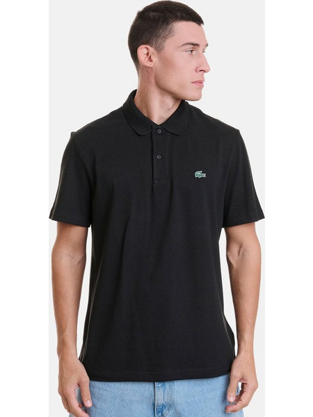 Lacoste Ανδρική Μπλούζα Polo Κοντομάνικη Μαύρη 3DH5138-031