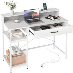 Costway Γραφείο Ξύλινο 106x48x90cm CB11022DE-WH