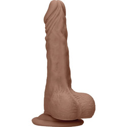 Shots RealRock Dong Ρεαλιστικό Dildo με Βεντούζα & Όρχεις 27cm Καφέ