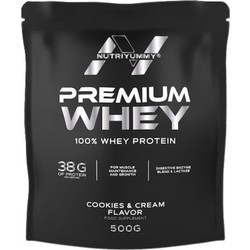 NutriYummy Premium Whey Cookies & Cream Πρωτεΐνη Ορού Γάλακτος Γράμμωσης 500gr