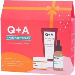 Q+A Skincare Treats Hyaluronic Acid Hydrating Cleanser 75ml + Serum 30ml + Cream 50gr