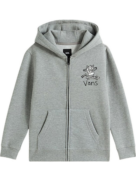 Vans Παιδική Ζακέτα Φούτερ με Κουκούλα και Φερμουάρ Γκρι VN000PYU02F1