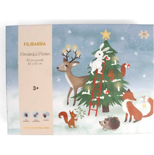Παιδικό Puzzle Filibabba Δαπέδου Wonderful Winter Forest Friends 30 Κομμάτια