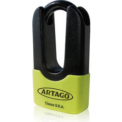 Artago 69X Κλειδαριά Δισκόφρενου Μηχανής 1mm Μαύρη Κίτρινη