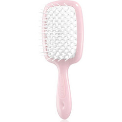Janeke Superbrush Big Βούρτσα Μαλλιών για Ξεμπέρδεμα Ροζ Λευκή