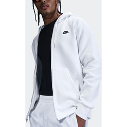 Nike Ανδρική Ζακέτα Φούτερ με Κουκούλα και Φερμουάρ Λευκή FN3861-100