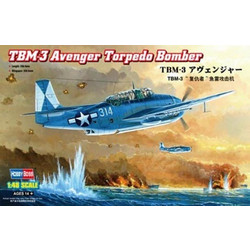 HobbyBoss TBM-3 Avenger Torpedo Bomber Συναρμολογούμενο Πλαστικό Μοντέλο Αεροπλάνου 1:48
