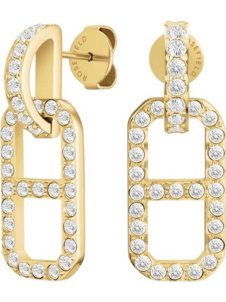 Rosefield Crystal Octagon Γυναικεία Σκουλαρίκια Κρεμαστά από Ατσάλι Επιχρυσωμένα με Ζιργκόν JEOPG-J1180