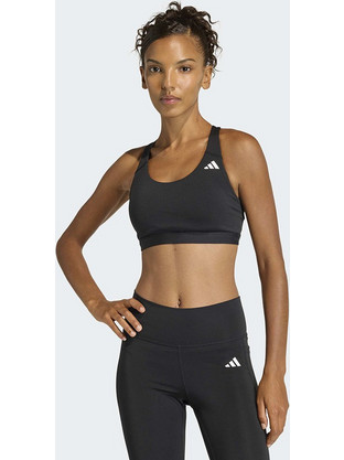 Adidas Optime Essentials Workout Αθλητικό Μπουστάκι με Μέτρια Στήριξη Μαύρο JN6892